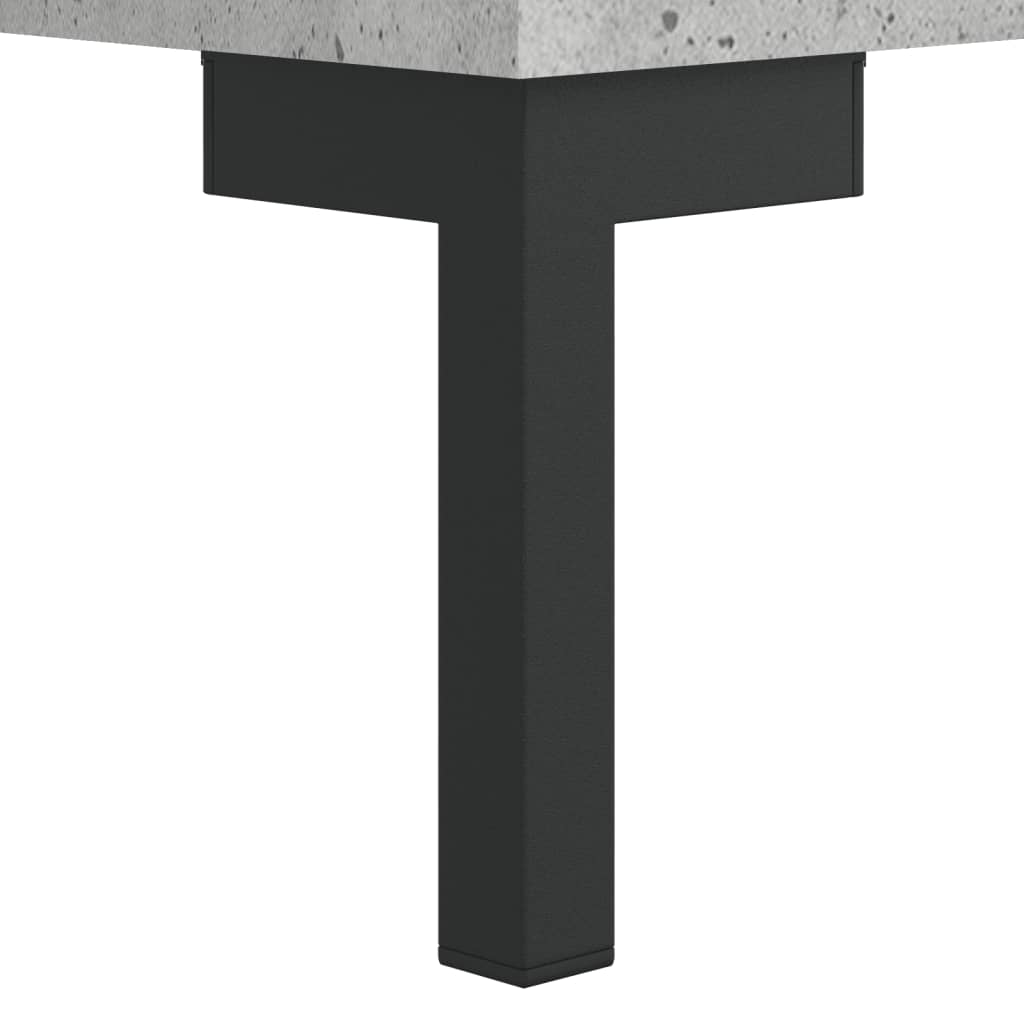 Coffee table, concrete gray, 90x50x40 cm, processed wood