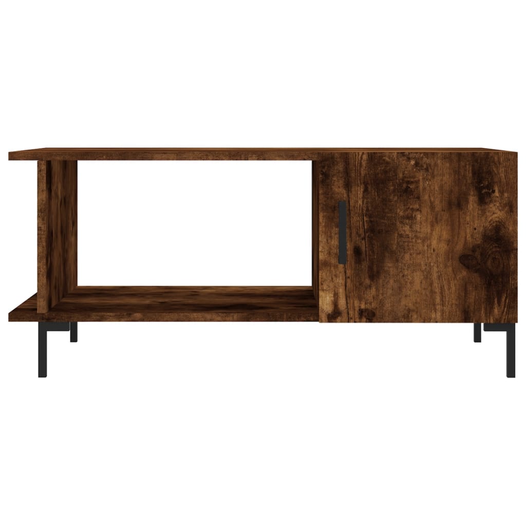 Coffee table, smoky oak, 90x50x40 cm, processed wood