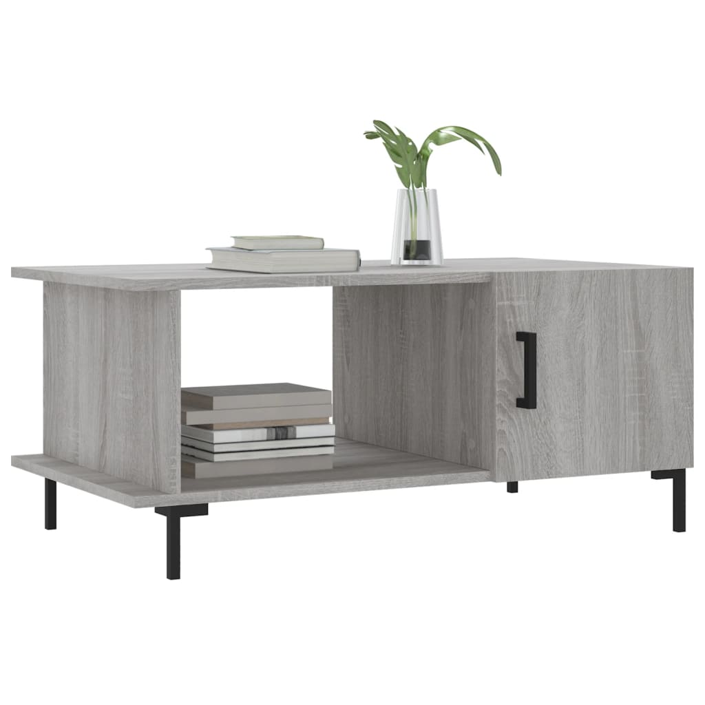 Coffee table, sonoma grey, 90x50x40 cm, processed wood