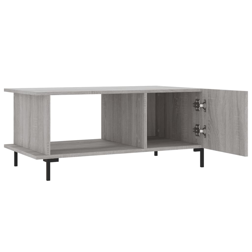 Coffee table, sonoma grey, 90x50x40 cm, processed wood