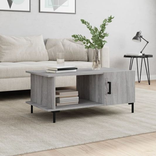 Coffee table, sonoma grey, 90x50x40 cm, processed wood
