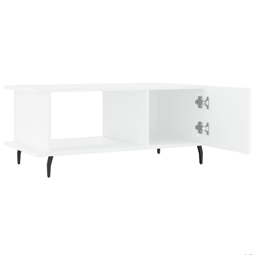 Coffee table, white, 90x50x40 cm, processed wood