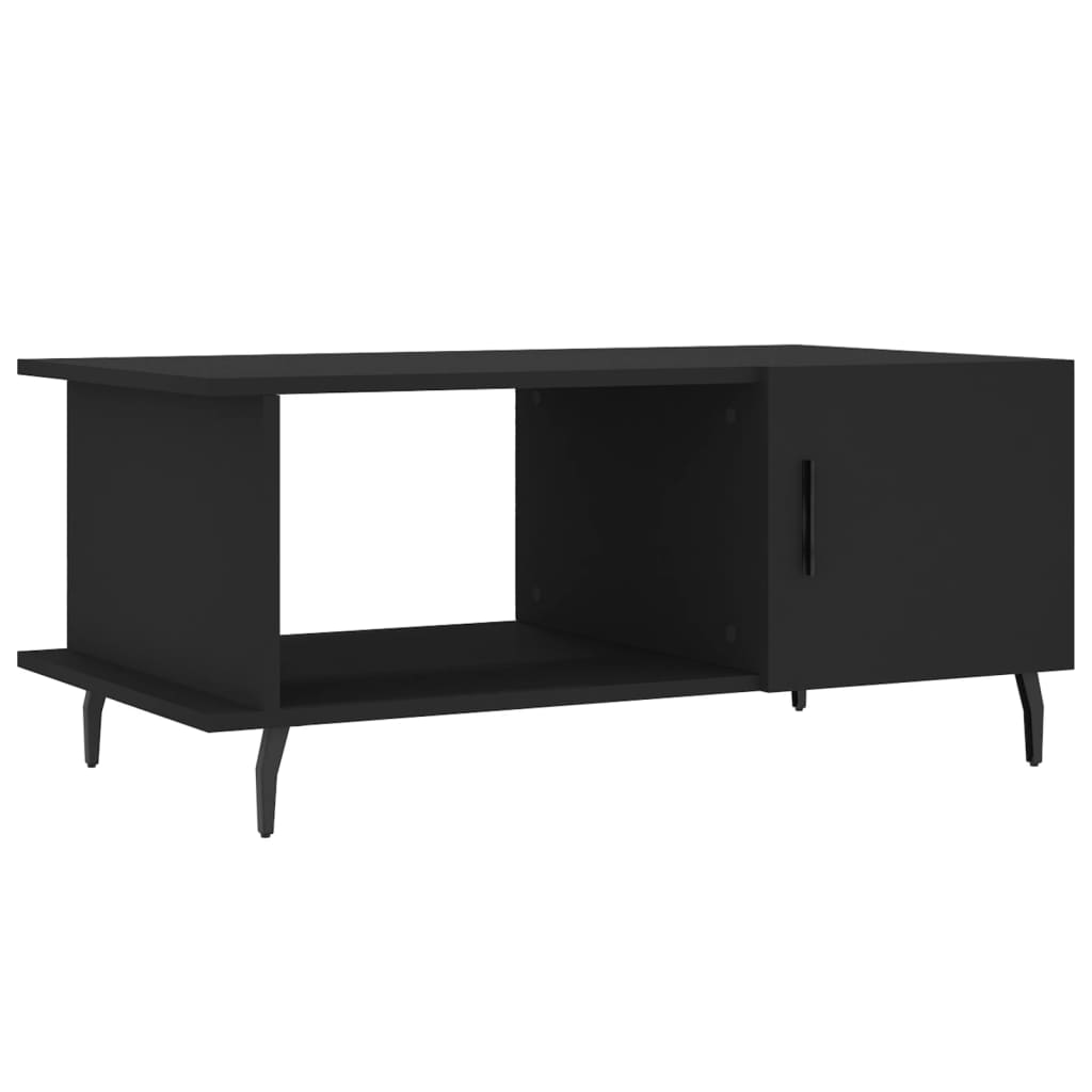 Coffee table, black, 90x50x40 cm, processed wood
