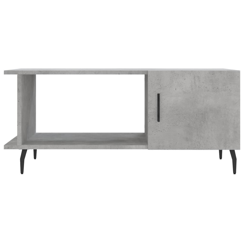 Coffee table, concrete gray, 90x50x40 cm, processed wood