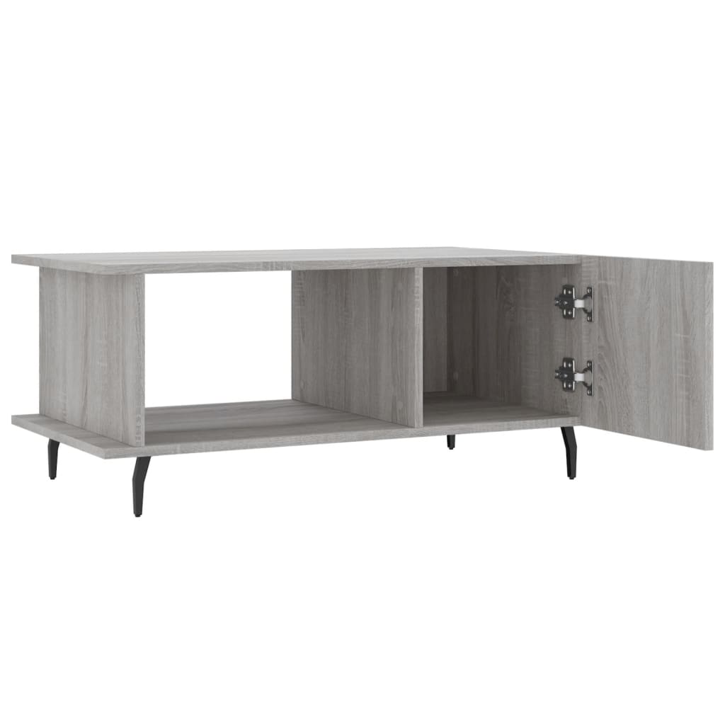 Coffee table, sonoma grey, 90x50x40 cm, processed wood