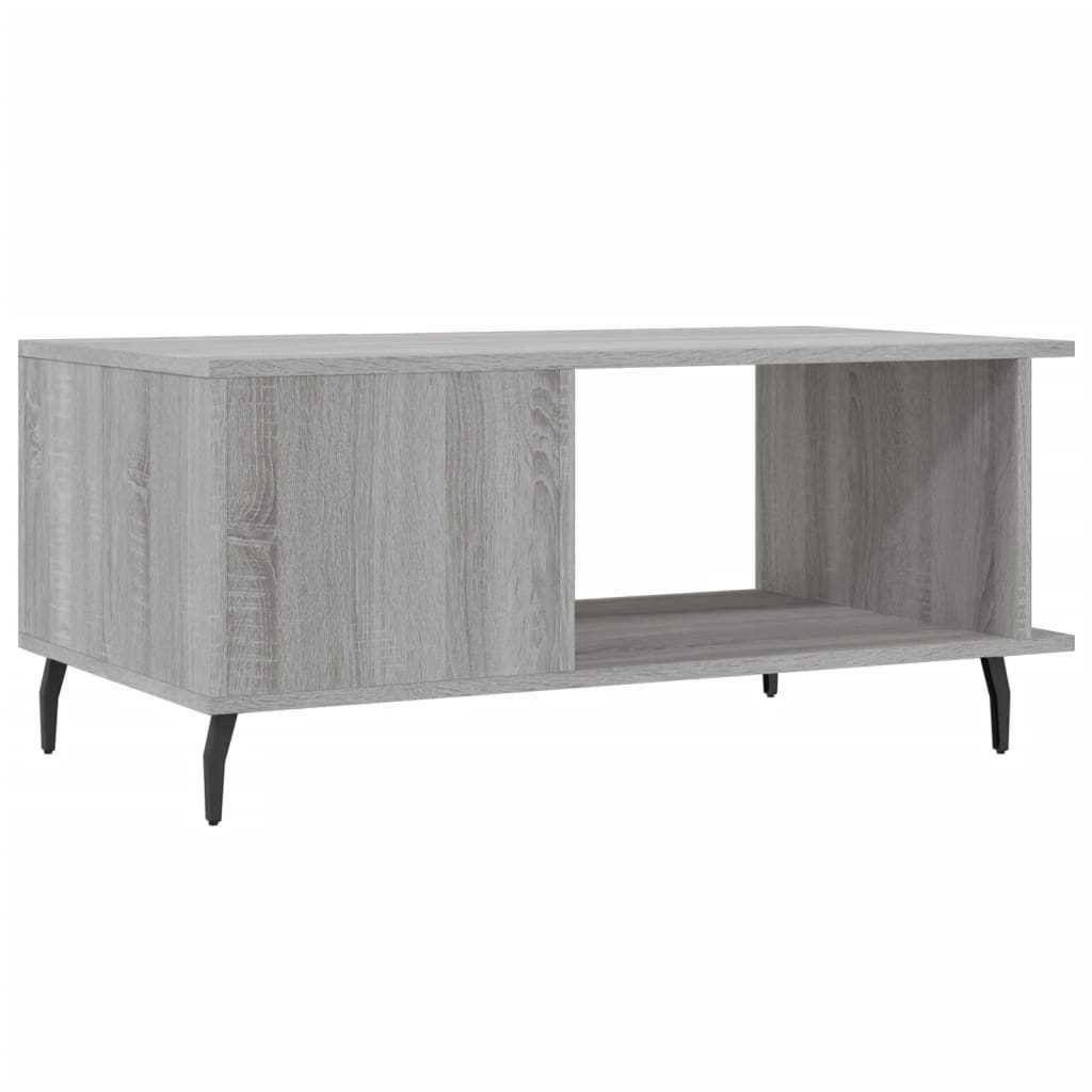 Coffee table, sonoma grey, 90x50x40 cm, processed wood