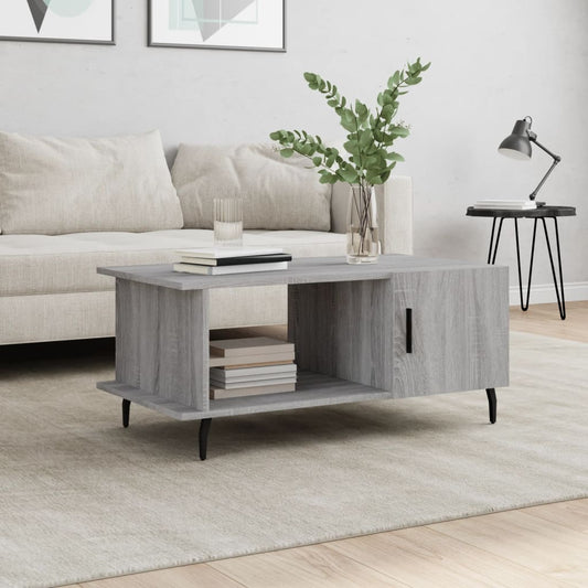 Coffee table, sonoma grey, 90x50x40 cm, processed wood