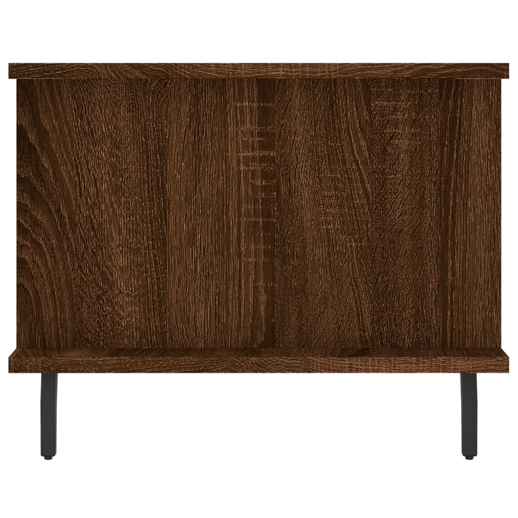 Coffee table, brown oak, 90x50x40 cm, processed wood