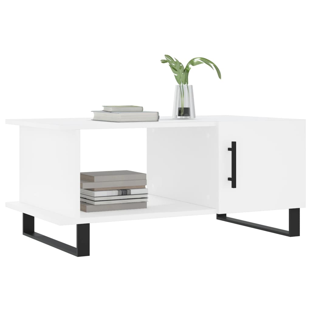 Coffee table, white, 90x50x40 cm, processed wood