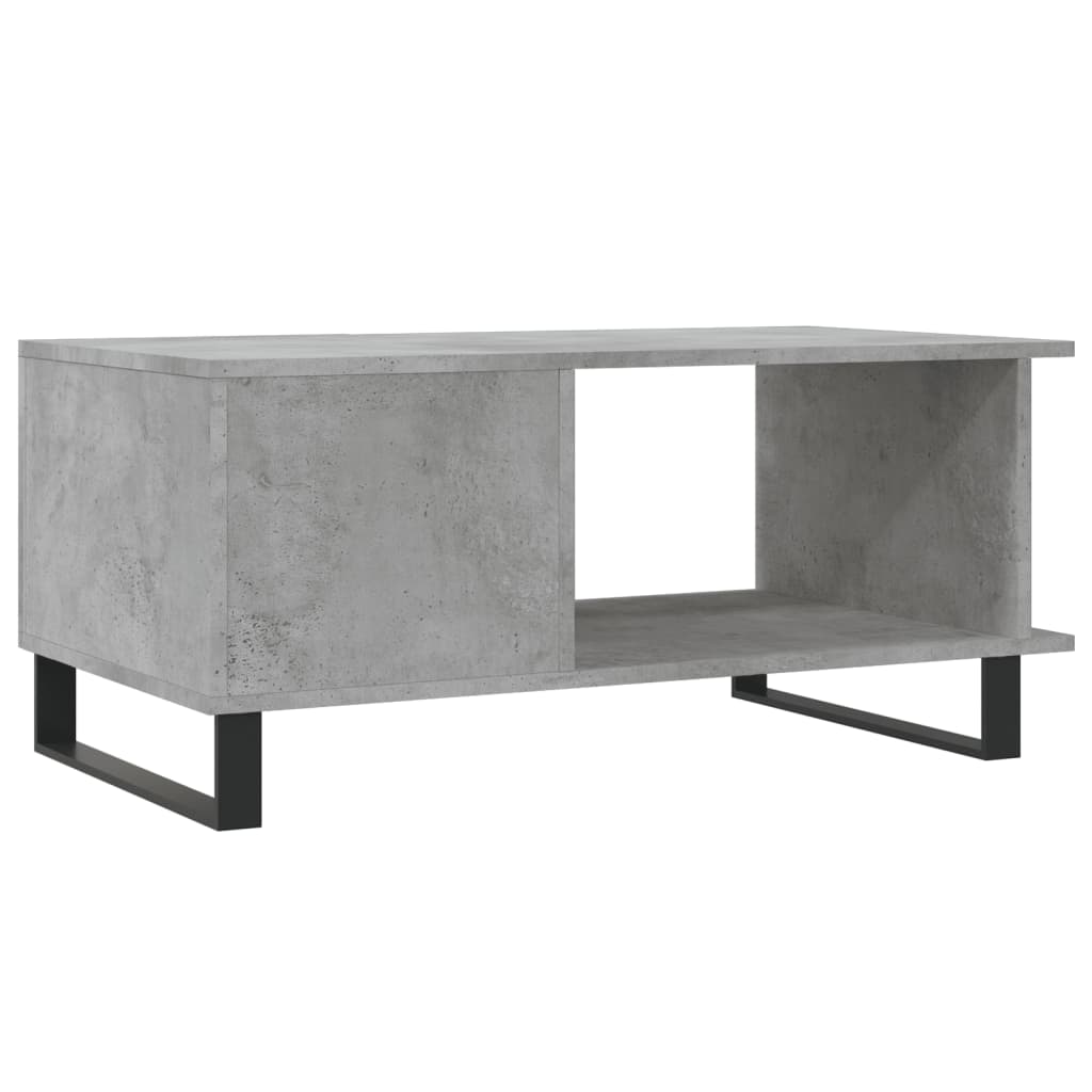 Coffee table, concrete gray, 90x50x40 cm, processed wood
