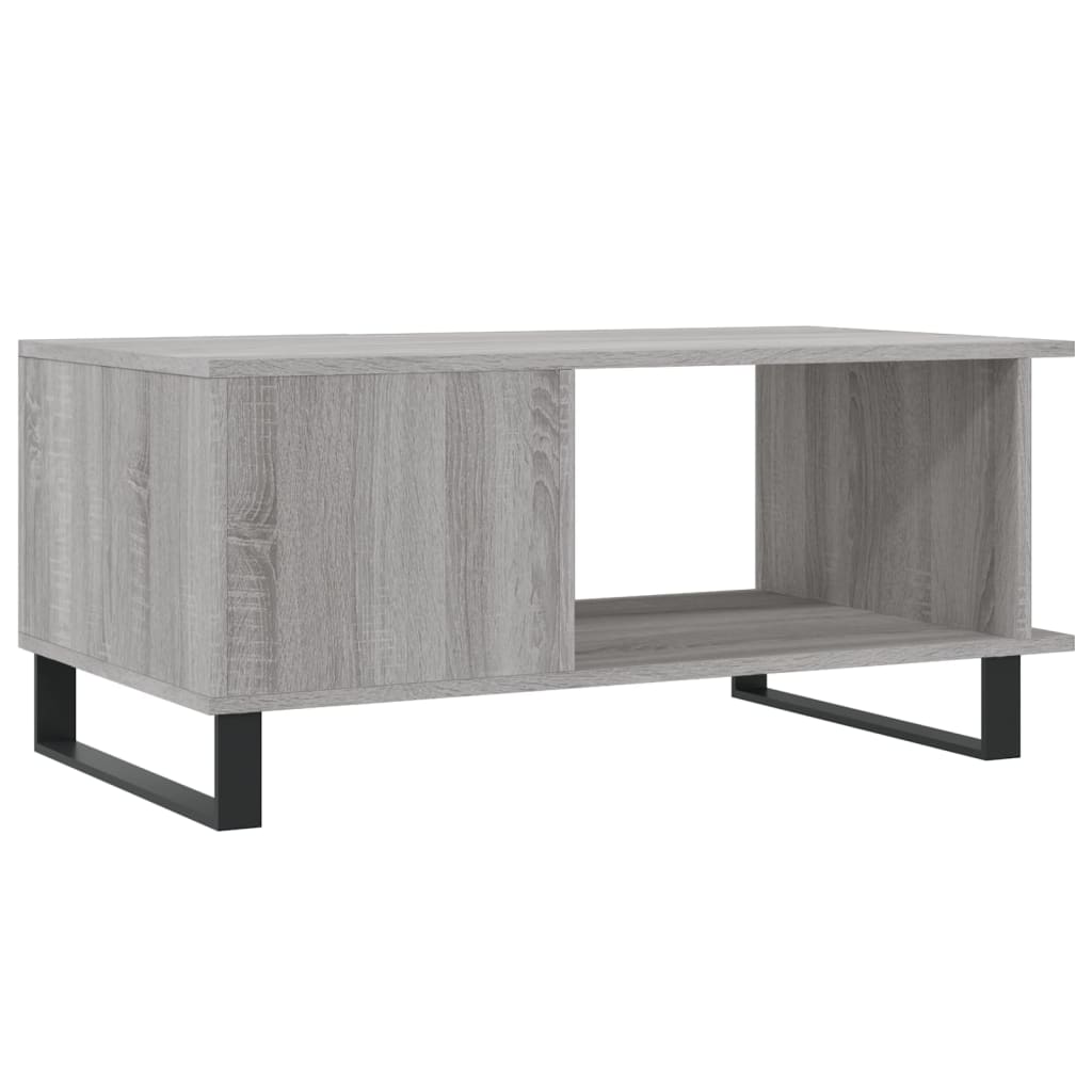 Coffee table, sonoma grey, 90x50x40 cm, processed wood