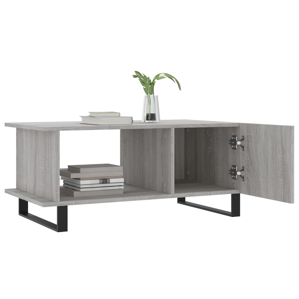 Coffee table, sonoma grey, 90x50x40 cm, processed wood