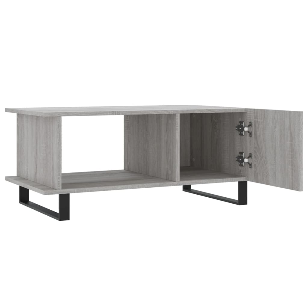 Coffee table, sonoma grey, 90x50x40 cm, processed wood