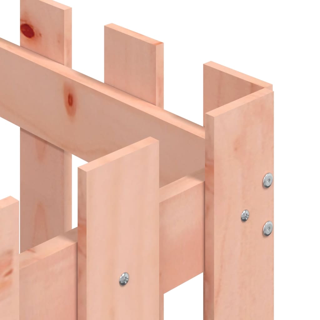 Jardinieră grădină design gard, 60x60x60 cm, lemn masiv douglas