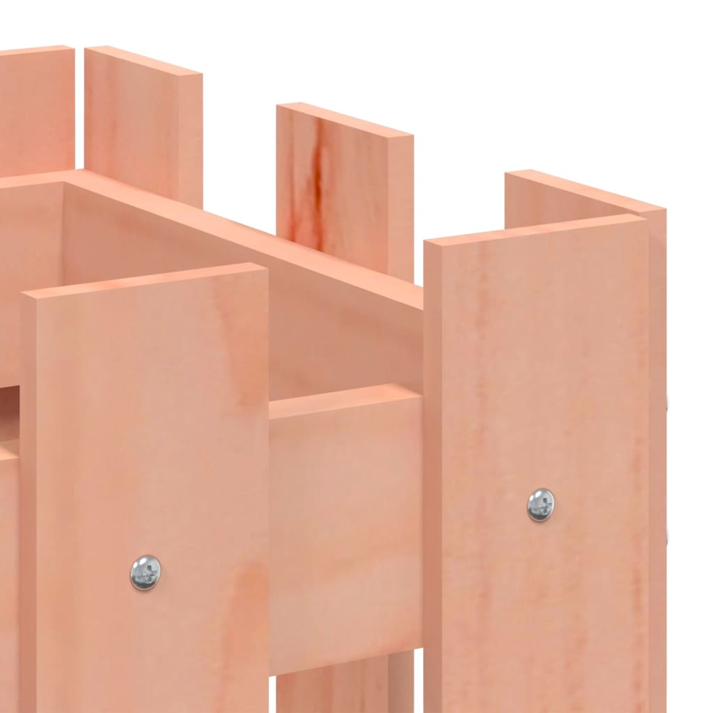 Jardinieră grădină design gard, 60x30x30 cm, lemn masiv douglas