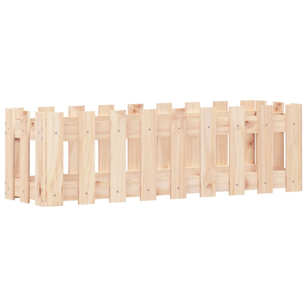 Pat înălțat grădină design gard 100x30x30 cm lemn de pin tratat