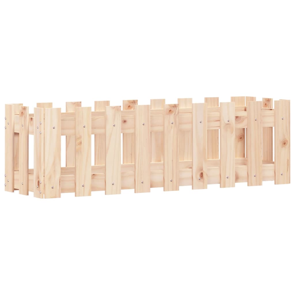 Pat înălțat grădină design gard 100x30x30 cm lemn de pin tratat