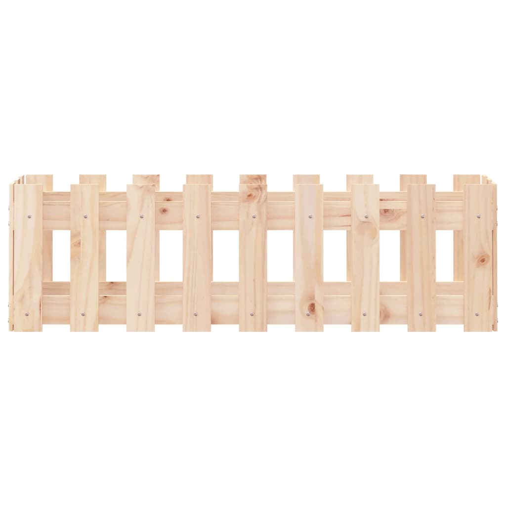 Pat înălțat grădină design gard 100x30x30 cm lemn de pin tratat
