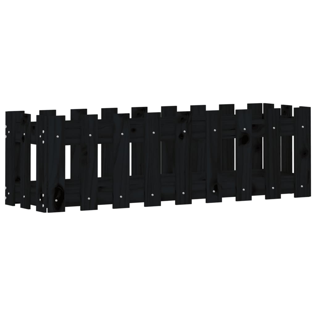 Pat înălțat grădină design gard 100x30x30 cm lemn de pin tratat
