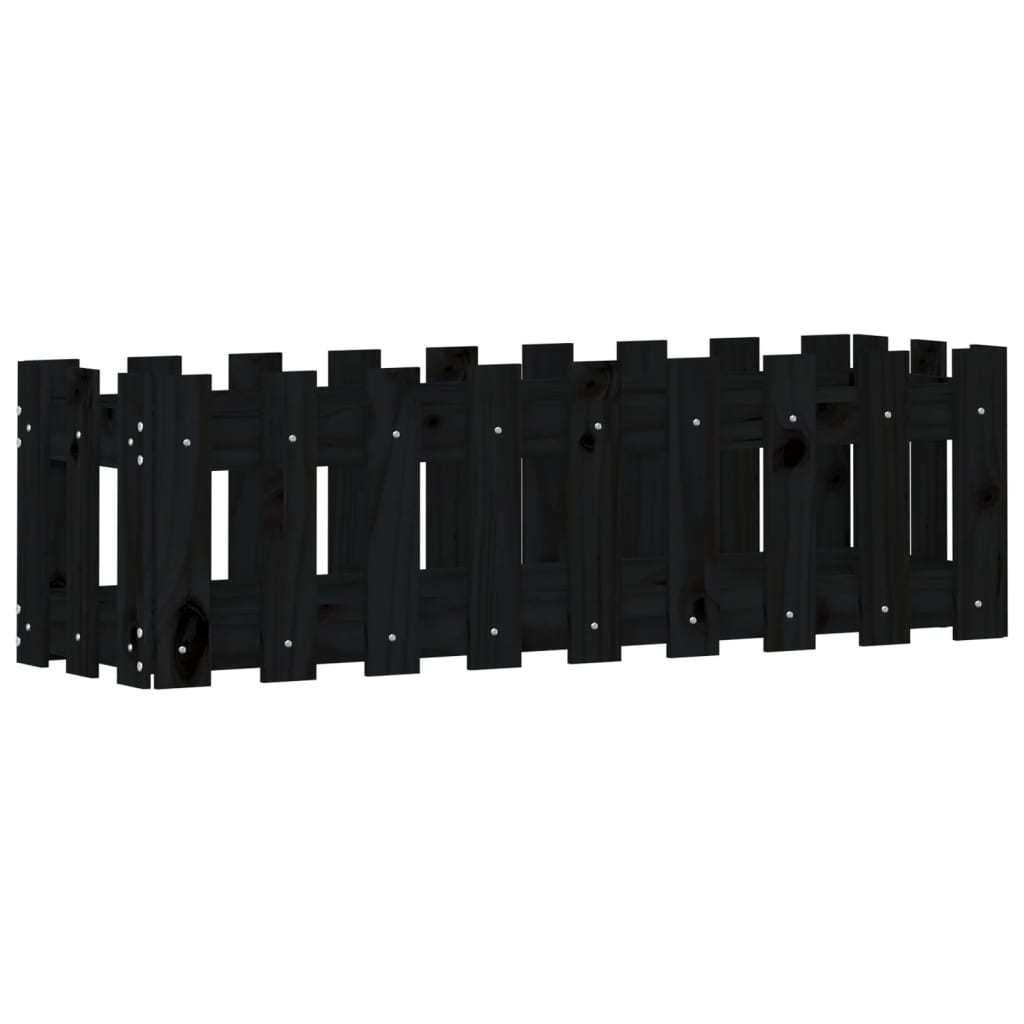 Pat înălțat grădină design gard 100x30x30 cm lemn de pin tratat