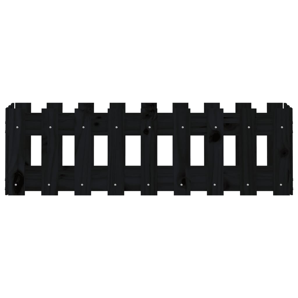 Pat înălțat grădină design gard 100x30x30 cm lemn de pin tratat