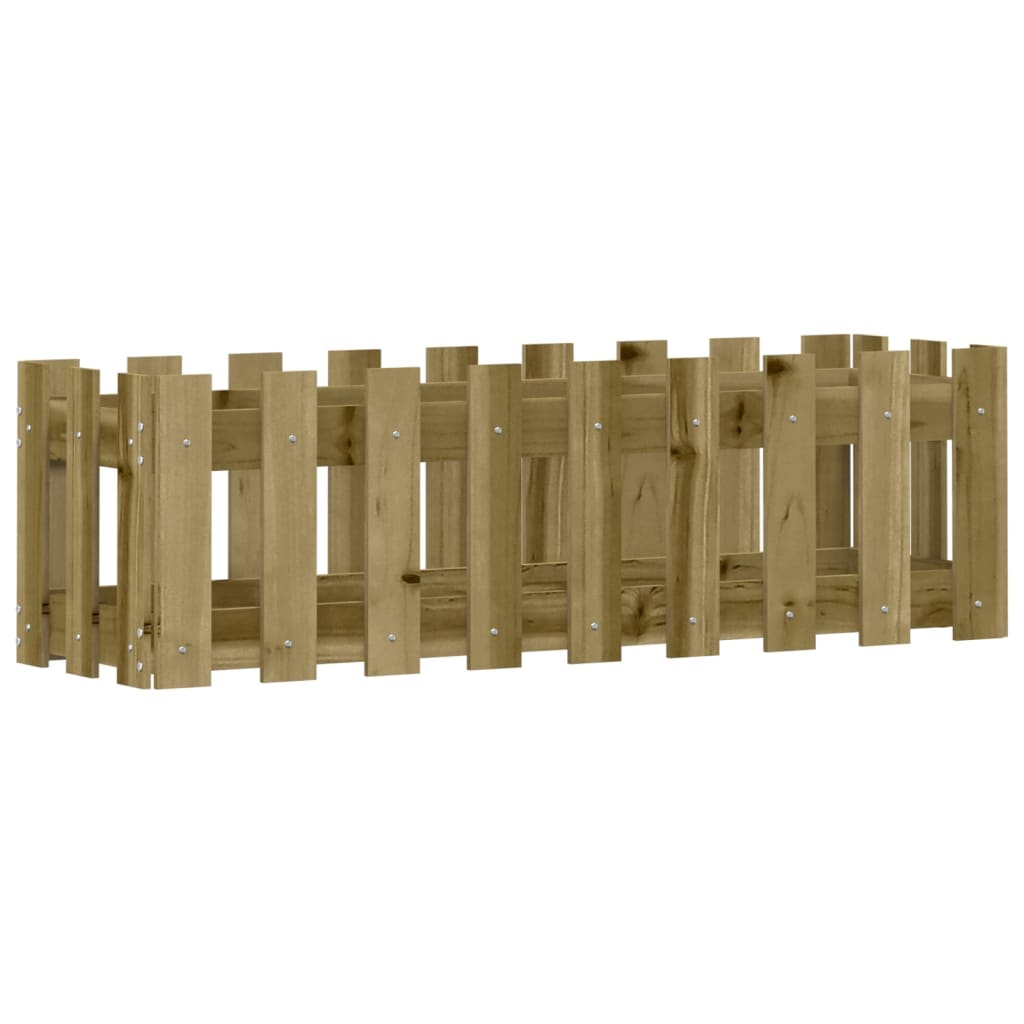 Pat înălțat grădină design gard 100x30x30 cm lemn impregnat pin