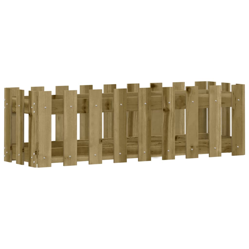 Pat înălțat grădină design gard 100x30x30 cm lemn impregnat pin