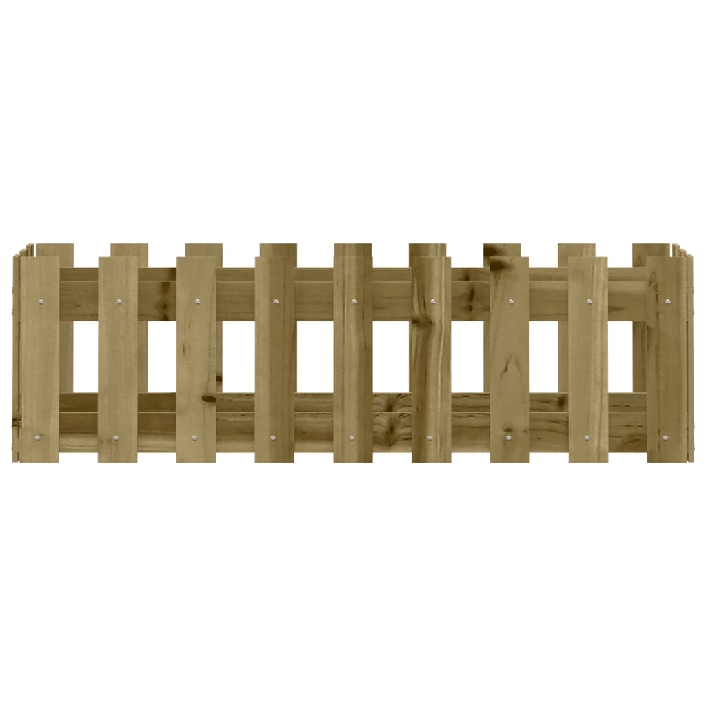 Pat înălțat grădină design gard 100x30x30 cm lemn impregnat pin