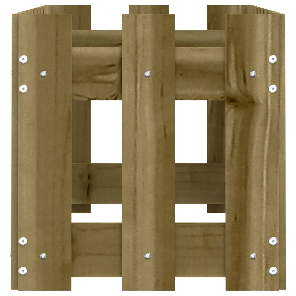 Pat înălțat grădină design gard 100x30x30 cm lemn impregnat pin