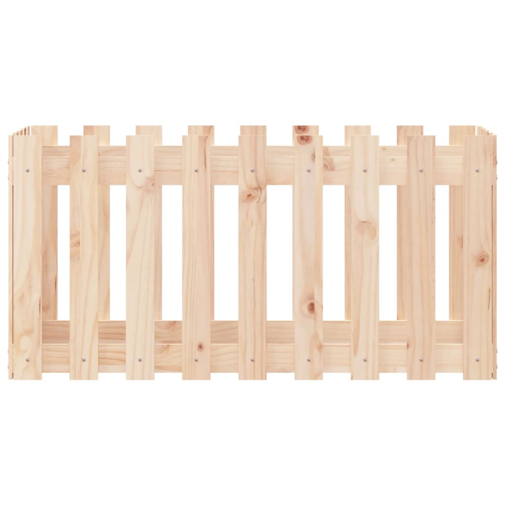 Pat înălțat grădină design gard 100x50x50 cm lemn de pin tratat