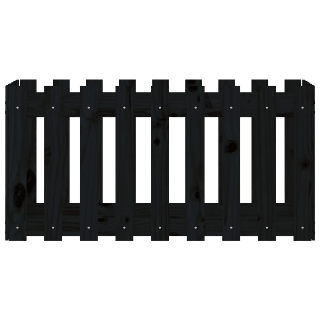 Pat înălțat grădină design gard 100x50x50 cm lemn de pin tratat