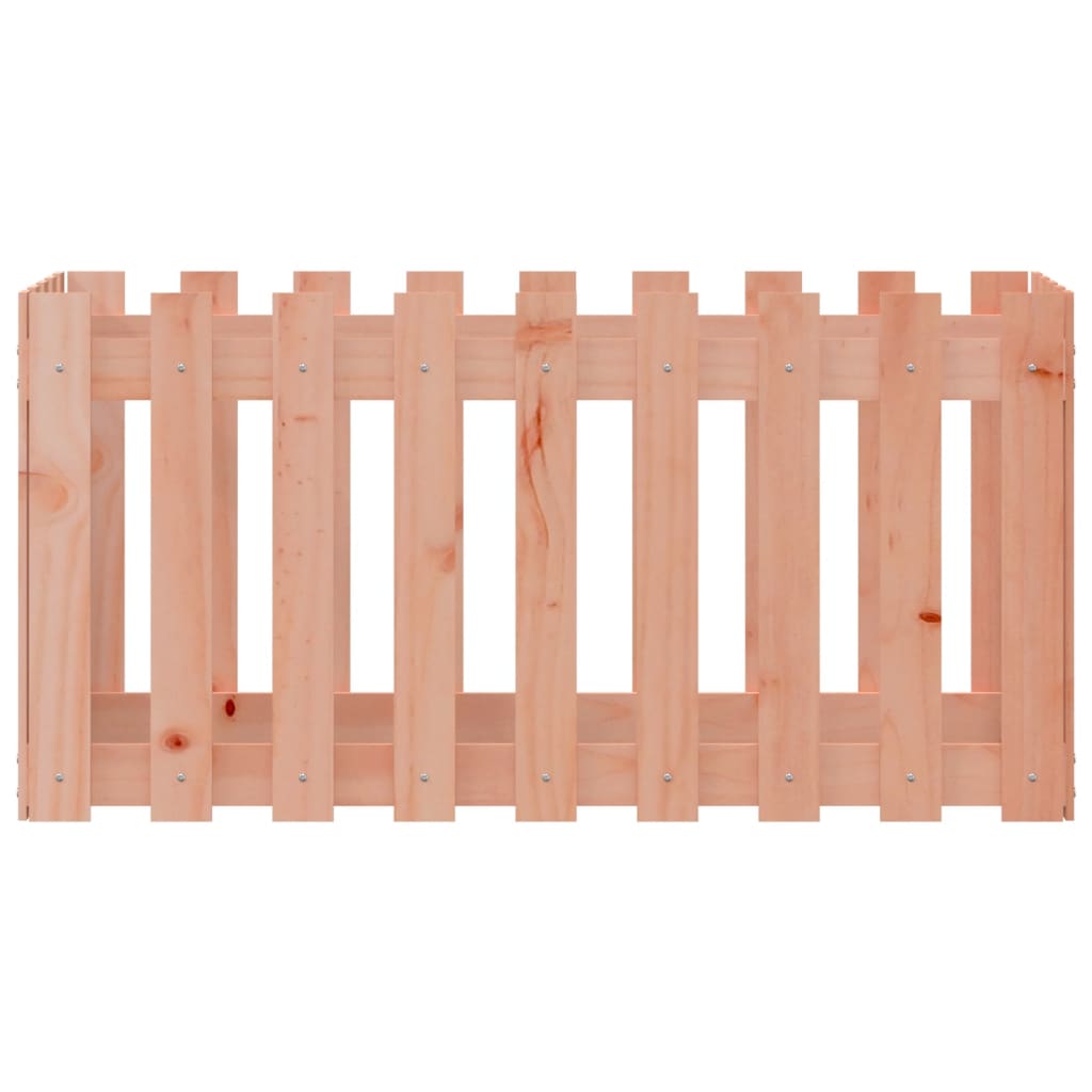Pat înălțat grădină cu design gard 100x50x50 cm lemn douglas