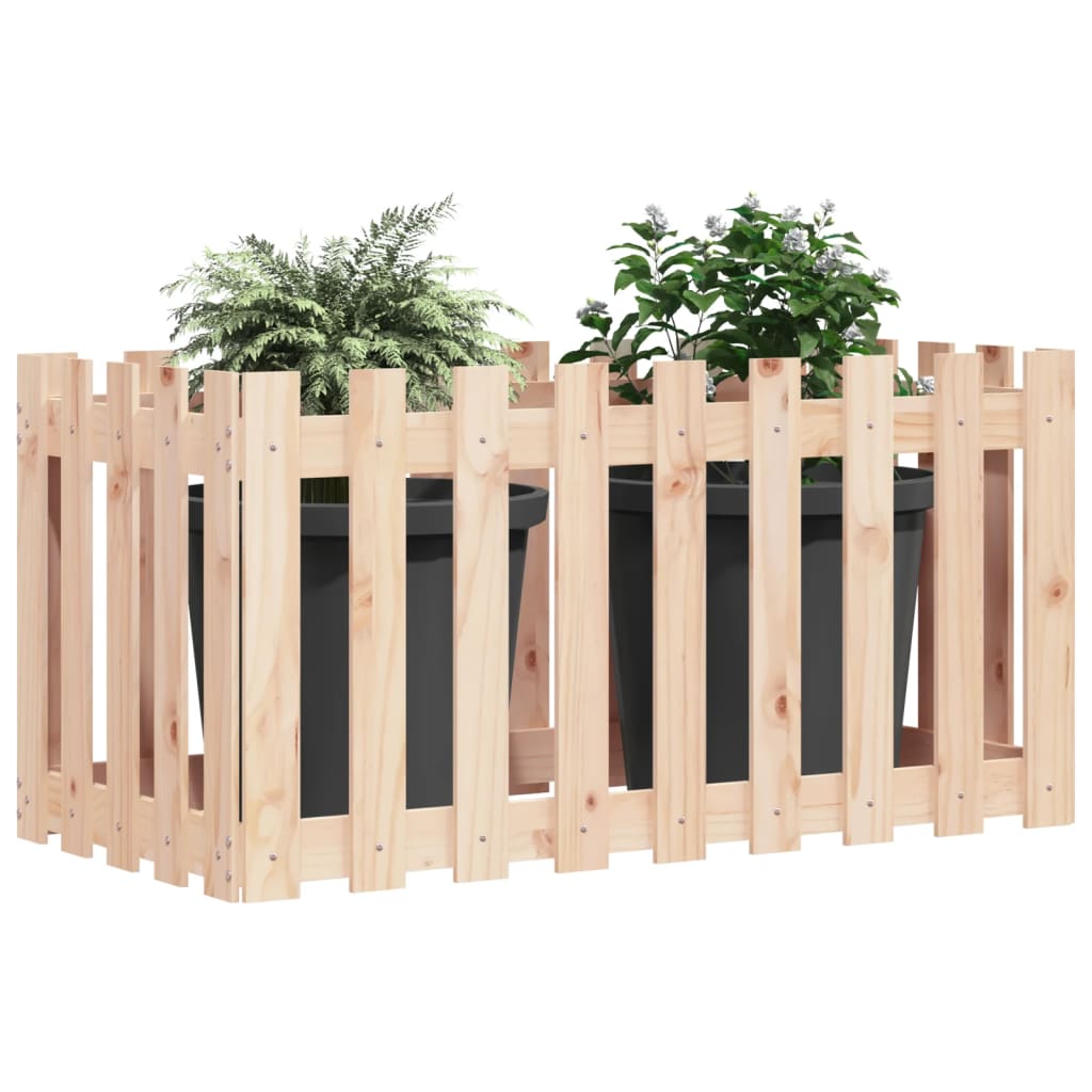 Pat înălțat grădină design gard 100x50x70 cm lemn impregnat pin
