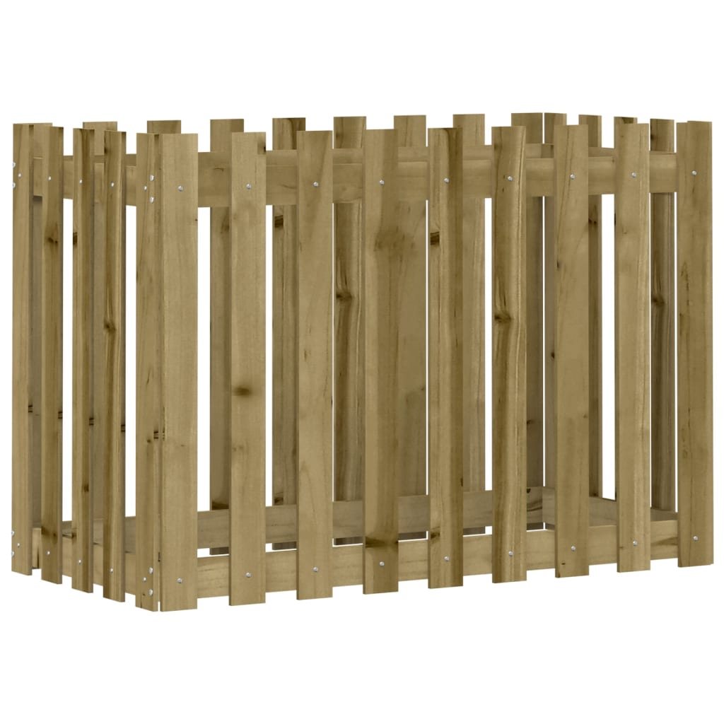 Pat înălțat grădină design gard 100x50x70 cm lemn impregnat pin