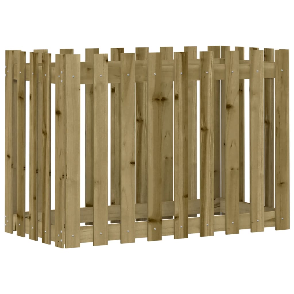 Pat înălțat grădină design gard 100x50x70 cm lemn impregnat pin