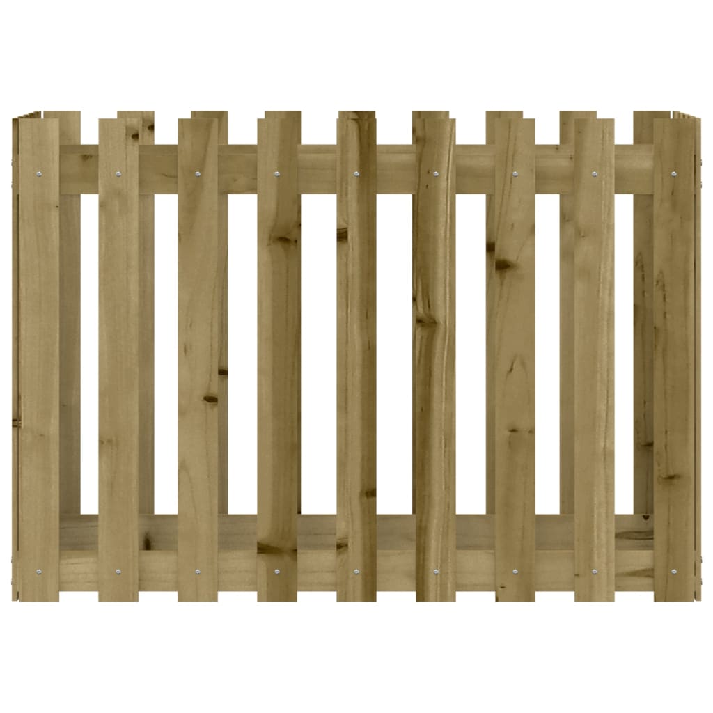 Pat înălțat grădină design gard 100x50x70 cm lemn impregnat pin