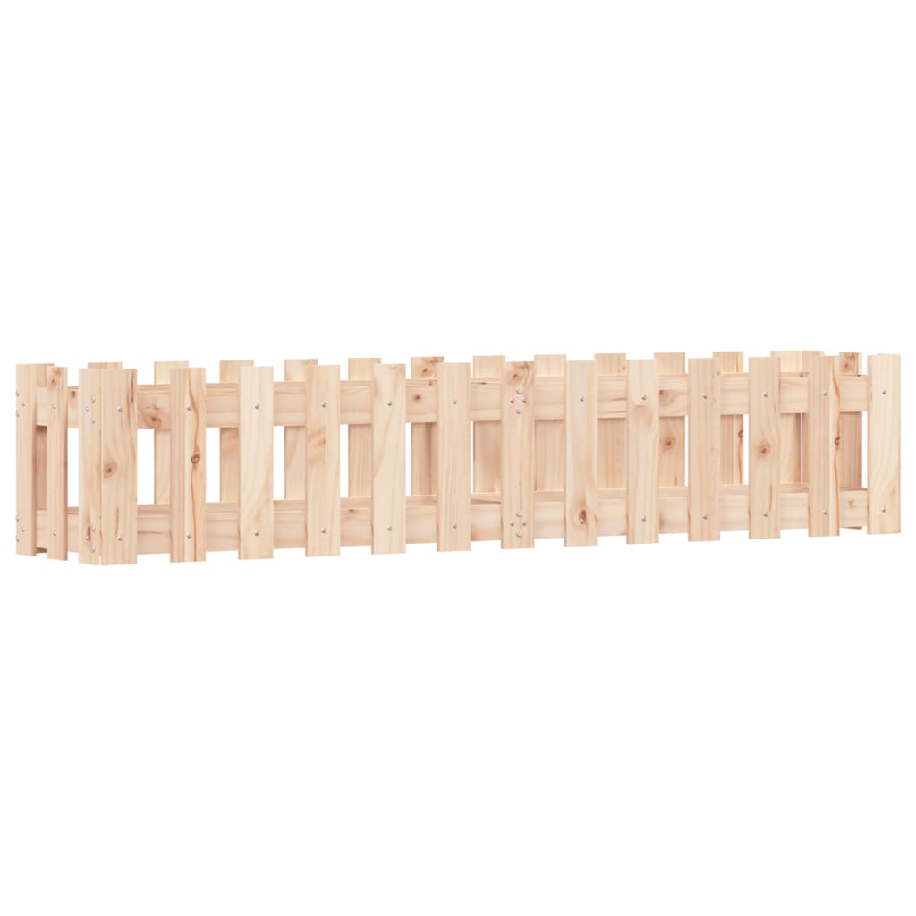 Pat înălțat grădină design gard 150x30x30 cm lemn de pin tratat