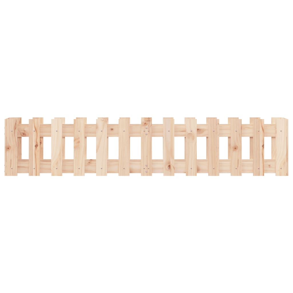 Pat înălțat grădină design gard 150x30x30 cm lemn de pin tratat