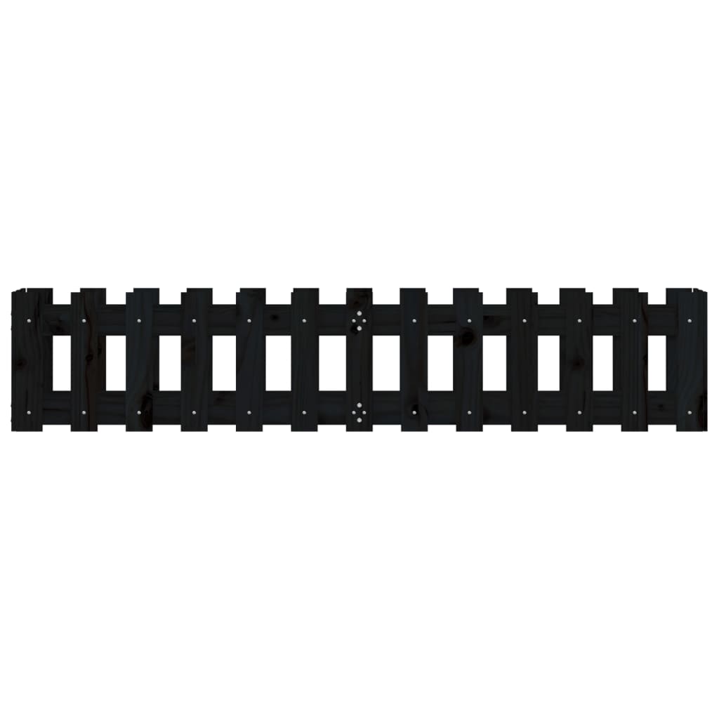 Pat înălțat grădină design gard 150x30x30 cm lemn de pin tratat