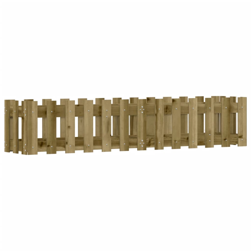 Pat înălțat grădină design gard 150x30x30 cm lemn impregnat pin