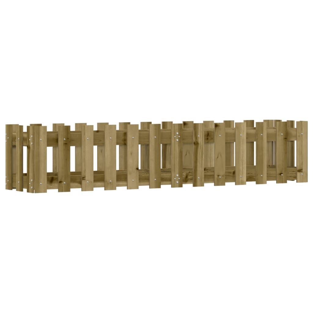 Pat înălțat grădină design gard 150x30x30 cm lemn impregnat pin