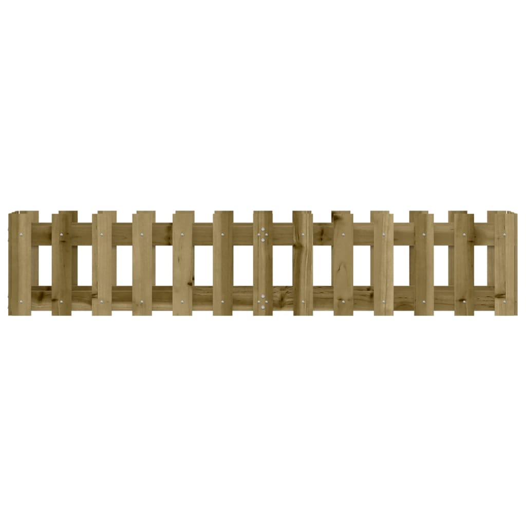 Pat înălțat grădină design gard 150x30x30 cm lemn impregnat pin