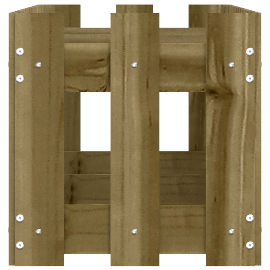 Pat înălțat grădină design gard 150x30x30 cm lemn impregnat pin