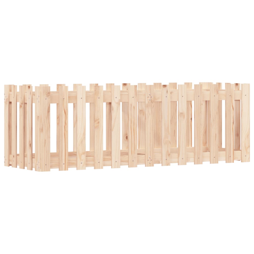 Pat înălțat grădină design gard 150x50x50 cm lemn de pin tratat