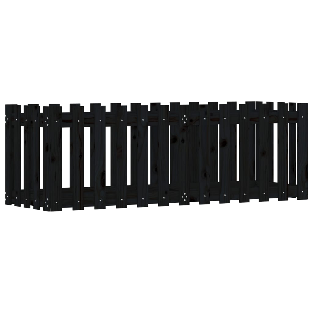 Pat înălțat grădină design gard 150x50x50 cm lemn de pin tratat