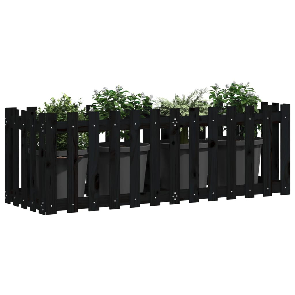 Pat înălțat grădină design gard 150x50x50 cm lemn de pin tratat