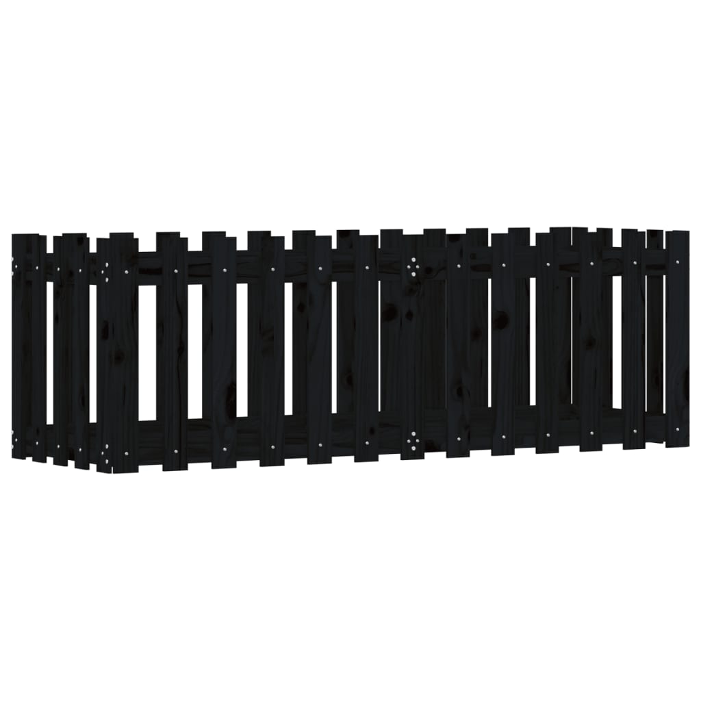 Pat înălțat grădină design gard 150x50x50 cm lemn de pin tratat