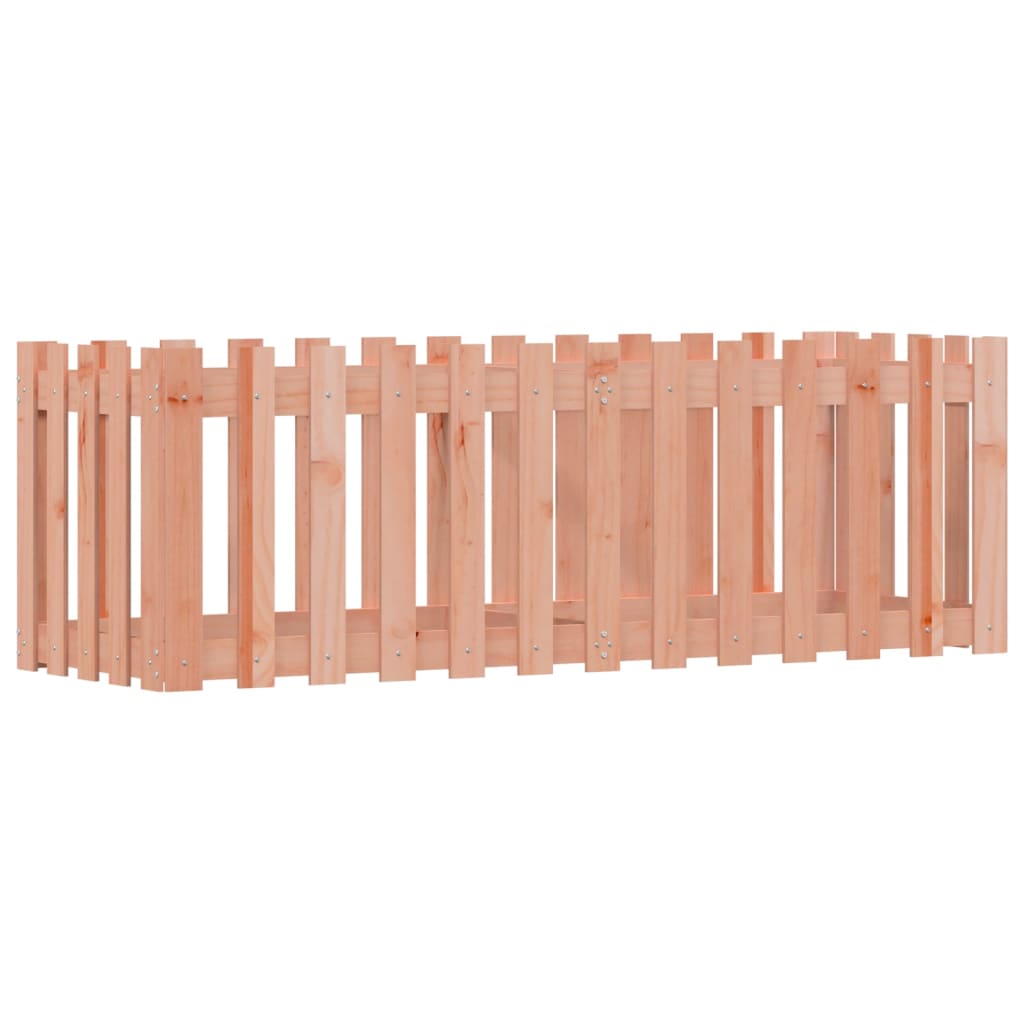 Pat înălțat grădină cu design gard 150x50x50 cm lemn douglas