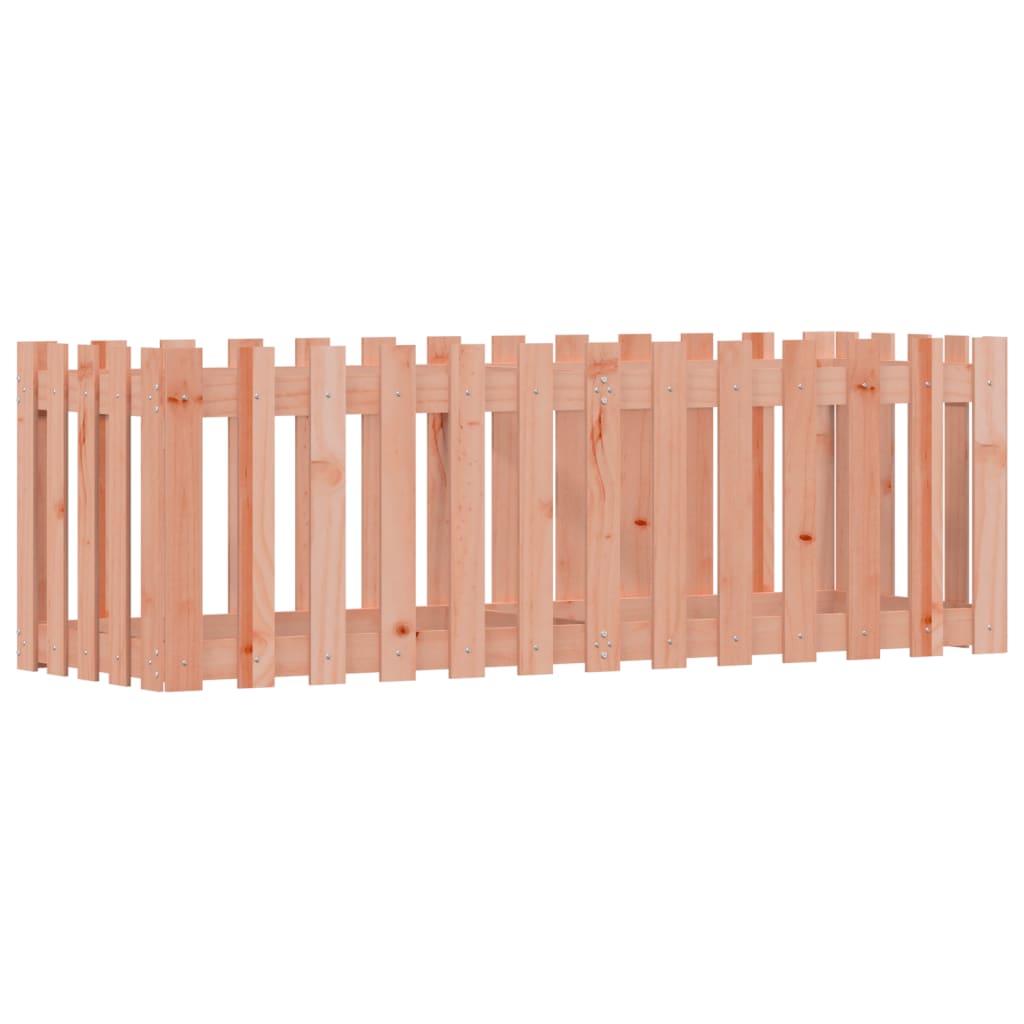 Pat înălțat grădină cu design gard 150x50x50 cm lemn douglas