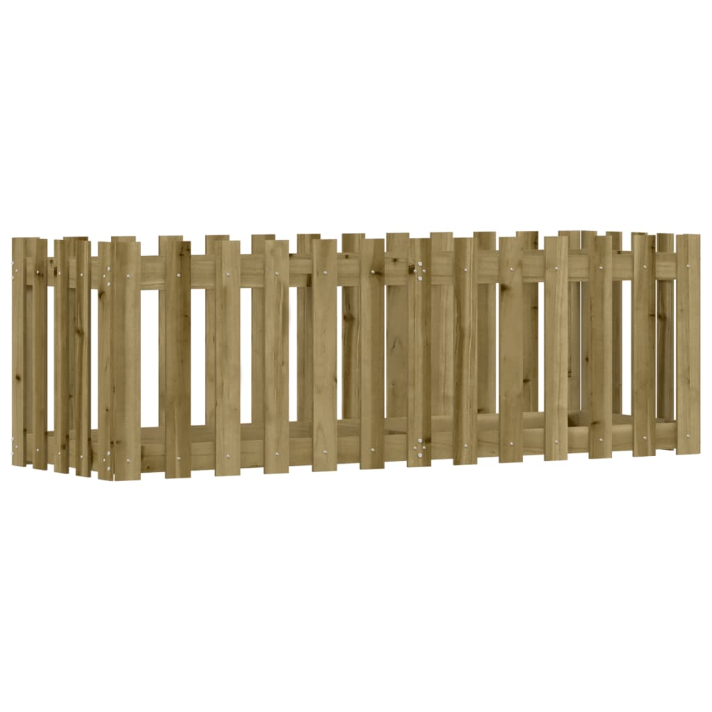 Pat înălțat grădină design gard 150x50x50 cm lemn impregnat pin